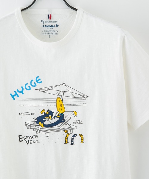 Blue Standard (ブルースタンダード)の「【BLUE STANDARD/ブルースタンダード】 スラブコットン100% アニマルプリントT(Tシャツ/カットソー・メンズ・その他/その他1/その他2・X-LARGE/LARGE/MEDIUM/SMALL)」の3枚目の写真