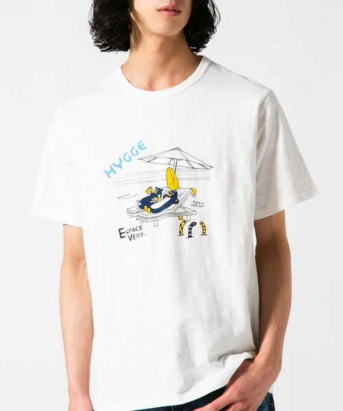 Blue Standard (ブルースタンダード)の「【BLUE STANDARD/ブルースタンダード】 スラブコットン100% アニマルプリントT(Tシャツ/カットソー・メンズ・その他/その他1/その他2・X-LARGE/LARGE/MEDIUM/SMALL)」の4枚目の写真