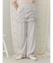 merry jenny | サテンレイヤードパンツ(スラックス)