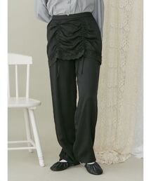 merry jenny | サテンレイヤードパンツ(スラックス)