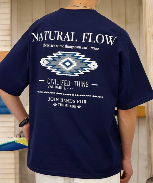 Burner（バーナー）の「【GROOVY STORE】サガラ刺繍オーバーサイズTシャツ　 UVカット＆COOL&DRY（Tシャツ/カットソー・メンズ・ホワイト/ライトグレー/スミクロ/モカ/ネイビー/ホワイト系その他2/ブラック/サックスブルー/ブラック系その他2/オフホワイト/ミント/ブラウン/グリーン/ライトブラック/ホワイト系その他3/ダークブルー/アイボリー/ブラック系その他/ライトグリーン系/レモンイエロー・M/L/LL）」の17枚目の写真