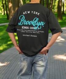 【GROOVY STORE】サガラ刺繍オーバーサイズTシャツ　 UVカット＆COOL&DRY