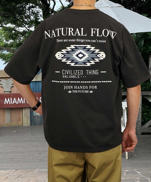 Burner（バーナー）の「【GROOVY STORE】サガラ刺繍オーバーサイズTシャツ　 UVカット＆COOL&DRY（Tシャツ/カットソー・メンズ・ホワイト/ライトグレー/スミクロ/モカ/ネイビー/ホワイト系その他2/ブラック/サックスブルー/ブラック系その他2/オフホワイト/ミント/ブラウン/グリーン/ライトブラック/ホワイト系その他3/ダークブルー/アイボリー/ブラック系その他/ライトグリーン系/レモンイエロー・M/L/LL）」の10枚目の写真