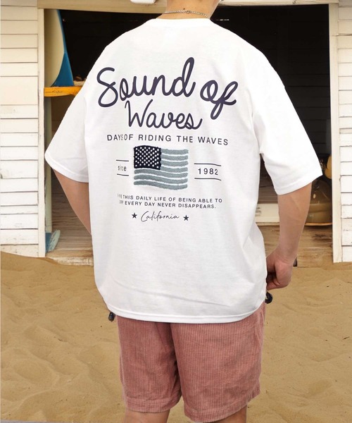 Burner（バーナー）の「【GROOVY STORE】サガラ刺繍オーバーサイズTシャツ　 UVカット＆COOL&DRY（Tシャツ/カットソー・メンズ・ホワイト/ライトグレー/スミクロ/モカ/ネイビー/ホワイト系その他2/ブラック/サックスブルー/ブラック系その他2/オフホワイト/ミント/ブラウン/グリーン/ライトブラック/ホワイト系その他3/ダークブルー/アイボリー/ブラック系その他/ライトグリーン系/レモンイエロー・M/L/LL）」の5枚目の写真