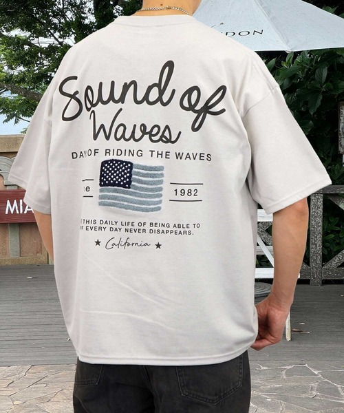 Burner（バーナー）の「【GROOVY STORE】サガラ刺繍オーバーサイズTシャツ　 UVカット＆COOL&DRY（Tシャツ/カットソー・メンズ・ホワイト/ライトグレー/スミクロ/モカ/ネイビー/ホワイト系その他2/ブラック/サックスブルー/ブラック系その他2/オフホワイト/ミント/ブラウン/グリーン/ライトブラック/ホワイト系その他3/ダークブルー/アイボリー/ブラック系その他/ライトグリーン系/レモンイエロー・M/L/LL）」の11枚目の写真