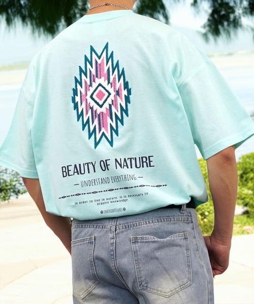 Burner（バーナー）の「【GROOVY STORE】サガラ刺繍オーバーサイズTシャツ　 UVカット＆COOL&DRY（Tシャツ/カットソー・メンズ・ホワイト/ライトグレー/スミクロ/モカ/ネイビー/ホワイト系その他2/ブラック/サックスブルー/ブラック系その他2/オフホワイト/ミント/ブラウン/グリーン/ライトブラック/ホワイト系その他3/ダークブルー/アイボリー/ブラック系その他/ライトグリーン系/レモンイエロー・M/L/LL）」の15枚目の写真