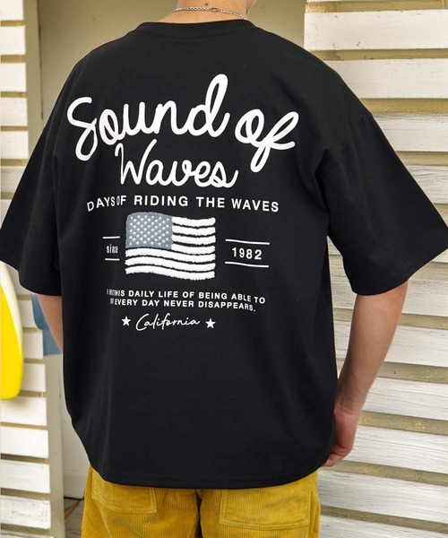 Burner（バーナー）の「【GROOVY STORE】サガラ刺繍オーバーサイズTシャツ　 UVカット＆COOL&DRY（Tシャツ/カットソー・メンズ・ホワイト/ライトグレー/スミクロ/モカ/ネイビー/ホワイト系その他2/ブラック/サックスブルー/ブラック系その他2/オフホワイト/ミント/ブラウン/グリーン/ライトブラック/ホワイト系その他3/ダークブルー/アイボリー/ブラック系その他/ライトグリーン系/レモンイエロー・M/L/LL）」の7枚目の写真