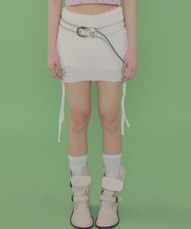 Fancy Club フリルスカート A'GEM/9 × .kom 『 FANCY CLUB/ファンシークラブ』PUFF SWEAT