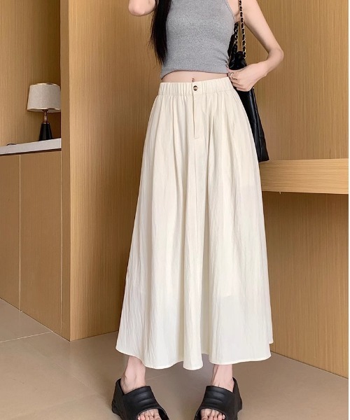 a lot of love（ア ロット オブ ラブ）の「ウエストタック ロングスカート（スカート・レディース・ブラック/オフホワイト/ピンク/ダークグレー・FREE）」の20枚目の写真