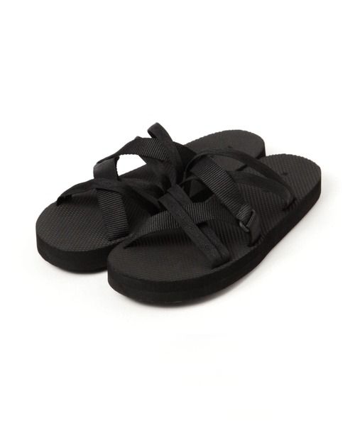 LEPSIM（レプシィム）の「ゼロカルテープクロスサンダル　118531（サンダル・レディース・ブラック/キャメル/アイボリー・MEDIUM/LARGE）」の12枚目の写真