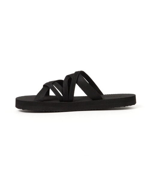 LEPSIM（レプシィム）の「ゼロカルテープクロスサンダル　118531（サンダル・レディース・ブラック/キャメル/アイボリー・MEDIUM/LARGE）」の14枚目の写真