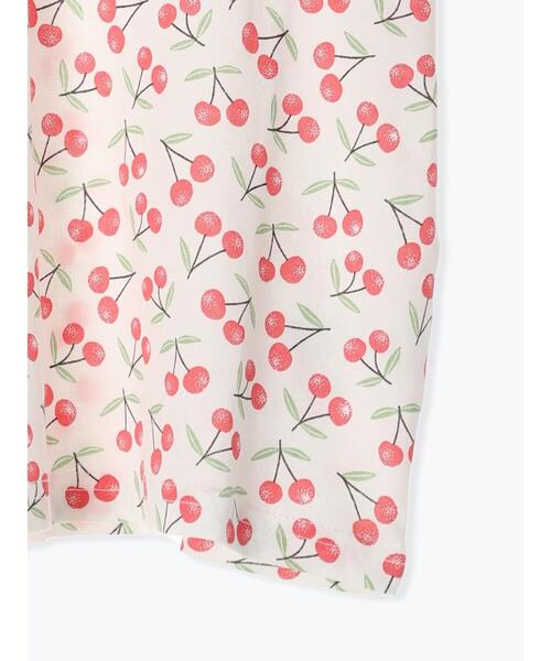 Samansa Mos2 Lagom（サマンサモスモスラーゴム）の「サクランボ総柄Tシャツ（Tシャツ/カットソー・キッズ・キナリ/ベージュ・100/110/95/120/130）」の7枚目の写真