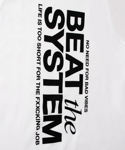 LIBERTY CITY（リバティシティ）の「【LIBERTY CITY/リバティーシティ】 [BEAT THE SYSTEM] ルーズ・タンクトップ（タンクトップ・メンズ・ホワイト/ブラック・2/3）」の5枚目の写真