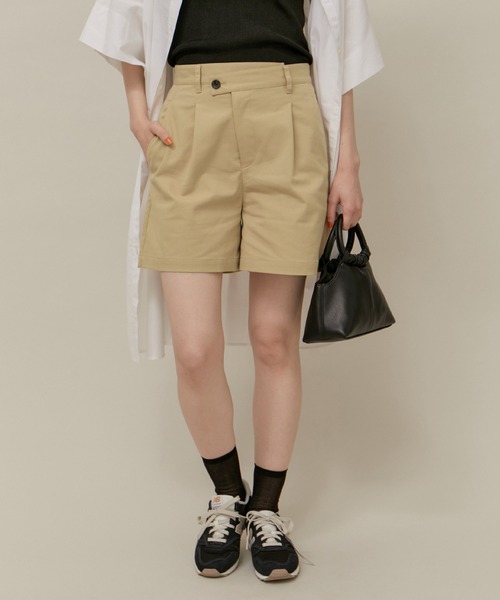 ROPE' PICNIC（ロペピクニック）の「デザインベルトチノショートパンツ（チノパンツ・レディース・ブラック/キャメル・36/38）」の16枚目の写真