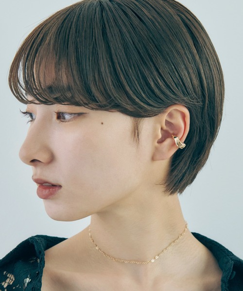 GOLDY(ゴールディ)の「ミニマム ウェーブ ワンタッチ イヤリング(イヤリング・レディース・ゴールド系その他/シルバー系その他/ゴールド/シルバー・FREE)」の10枚目の写真