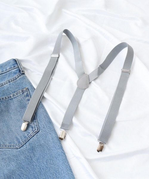 Bling Leads（ブリングリーズ）の「サスペンダー無地（サスペンダー・メンズ・ブラウン/ダークグレー/モカ/ベージュ/チャコール/カーキ/ホワイト/グレー/ブルー/ダークグリーン・F）」の4枚目の写真