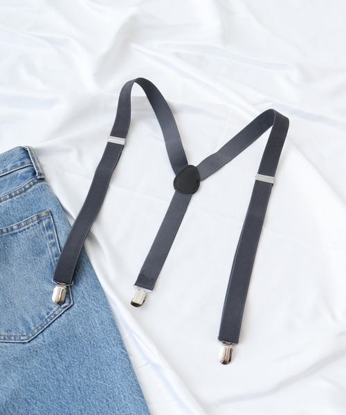 Bling Leads（ブリングリーズ）の「サスペンダー無地（サスペンダー・メンズ・ブラウン/ダークグレー/モカ/ベージュ/チャコール/カーキ/ホワイト/グレー/ブルー/ダークグリーン・F）」の3枚目の写真