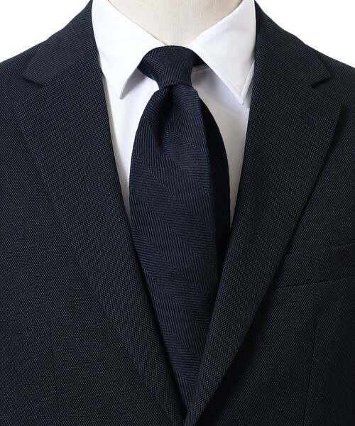 B:MING by BEAMS（ビーミングバイビームス）の「ウールシルク ソリッド ネクタイ 24AW（ネクタイ・メンズ・ライトグレー/グレー/チャコールグレー/ライトブラウン/ダークブラウン/ブルー系その他4/インディゴブルー/ネイビー・ONE SIZE）」の7枚目の写真