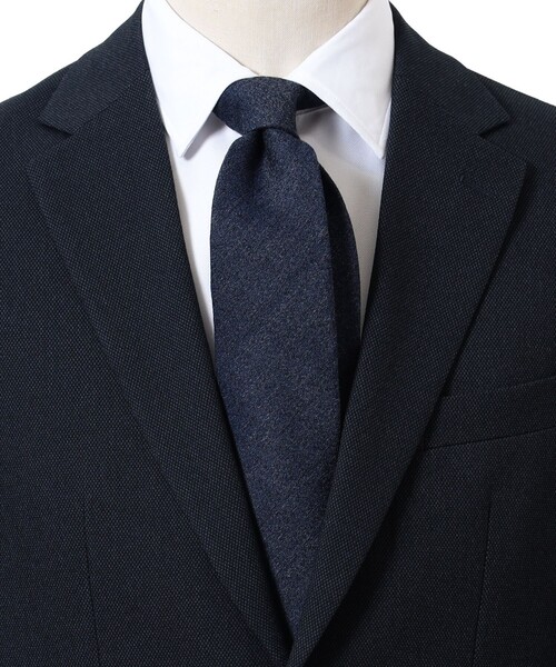 B:MING by BEAMS（ビーミングバイビームス）の「ウールシルク ソリッド ネクタイ 24AW（ネクタイ・メンズ・ライトグレー/グレー/チャコールグレー/ライトブラウン/ダークブラウン/ブルー系その他4/インディゴブルー/ネイビー・ONE SIZE）」の8枚目の写真