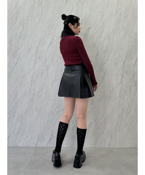 jouetie（ジュエティ）の「ベーシックカラータートルニット/赤ニット