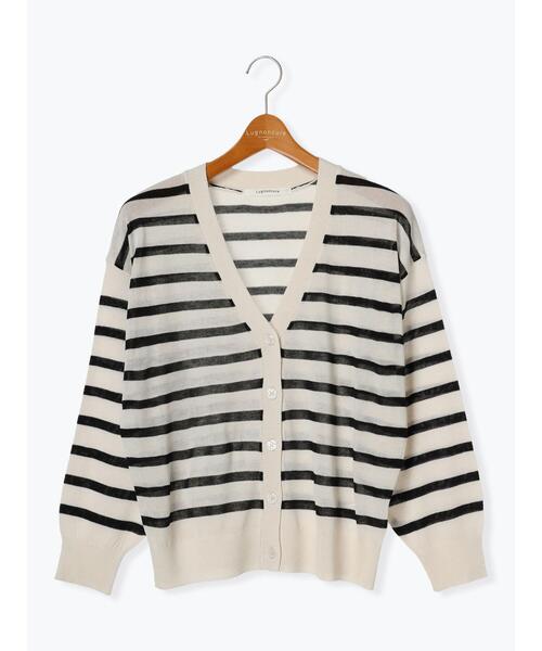 Lugnoncure（ルノンキュール）の「【接触冷感】シアーVネックカーディガン（カーディガン/ボレロ・レディース・オフホワイト/ブルー/オレンジ/ブラック・F）」の14枚目の写真