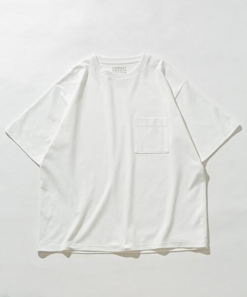 URBAN RESEARCH Sonny Label(アーバンリサーチサニーレーベル)の「コンパクトスムースショートスリーブTシャツ(Tシャツ/カットソー・メンズ・チャコールグレー/ブルー/オレンジ/ホワイト・MEDIUM/LARGE)」の2枚目の写真