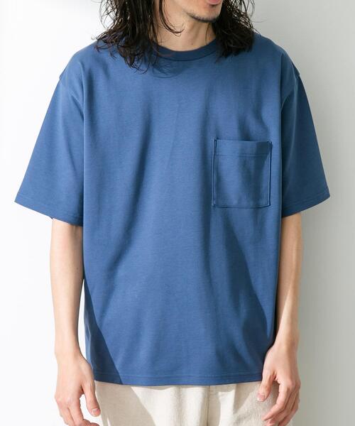 URBAN RESEARCH Sonny Label(アーバンリサーチサニーレーベル)の「コンパクトスムースショートスリーブTシャツ(Tシャツ/カットソー・メンズ・チャコールグレー/ブルー/オレンジ/ホワイト・MEDIUM/LARGE)」の4枚目の写真