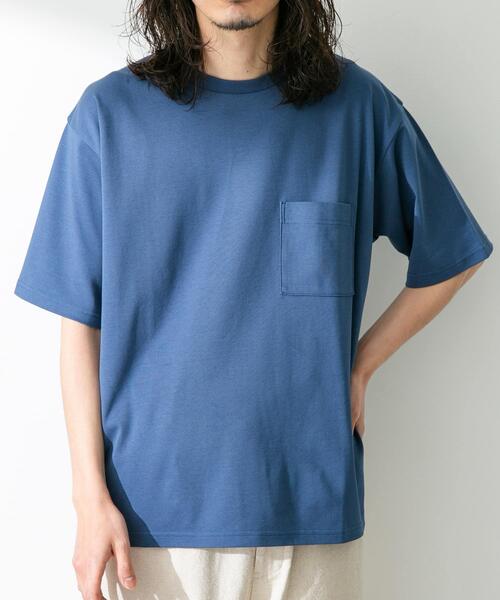 URBAN RESEARCH Sonny Label(アーバンリサーチサニーレーベル)の「コンパクトスムースショートスリーブTシャツ(Tシャツ/カットソー・メンズ・チャコールグレー/ブルー/オレンジ/ホワイト・MEDIUM/LARGE)」の15枚目の写真