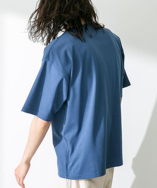 URBAN RESEARCH Sonny Label(アーバンリサーチサニーレーベル)の「コンパクトスムースショートスリーブTシャツ(Tシャツ/カットソー・メンズ・チャコールグレー/ブルー/オレンジ/ホワイト・MEDIUM/LARGE)」の14枚目の写真