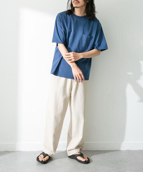 URBAN RESEARCH Sonny Label(アーバンリサーチサニーレーベル)の「コンパクトスムースショートスリーブTシャツ(Tシャツ/カットソー・メンズ・チャコールグレー/ブルー/オレンジ/ホワイト・MEDIUM/LARGE)」の11枚目の写真