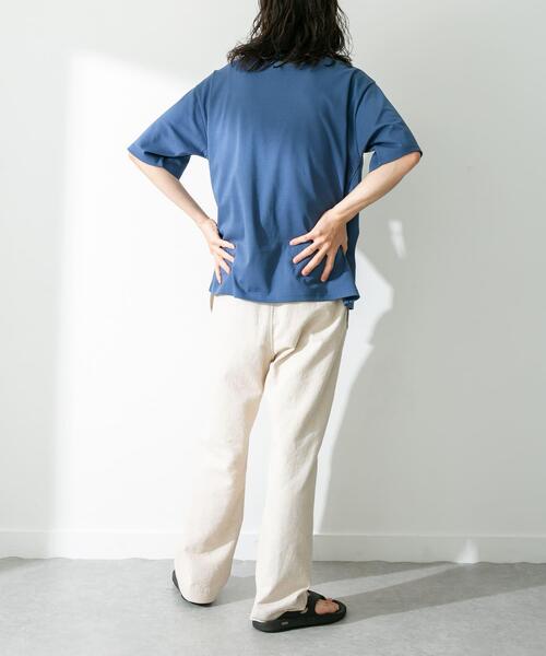 URBAN RESEARCH Sonny Label(アーバンリサーチサニーレーベル)の「コンパクトスムースショートスリーブTシャツ(Tシャツ/カットソー・メンズ・チャコールグレー/ブルー/オレンジ/ホワイト・MEDIUM/LARGE)」の10枚目の写真