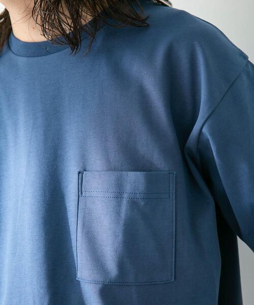 URBAN RESEARCH Sonny Label(アーバンリサーチサニーレーベル)の「コンパクトスムースショートスリーブTシャツ(Tシャツ/カットソー・メンズ・チャコールグレー/ブルー/オレンジ/ホワイト・MEDIUM/LARGE)」の5枚目の写真