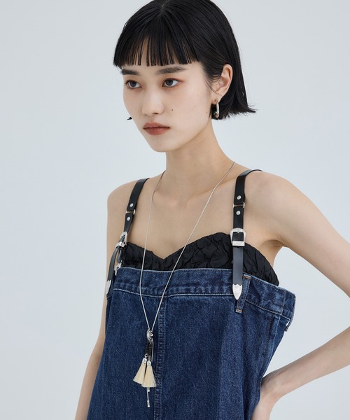 TOGA（トーガ）の「【TOGA TOO/トーガトゥ】Beads fringe loop tie/ロングネックレス（ネックレス・レディース・ブラック/ブルー・FREE）」の15枚目の写真