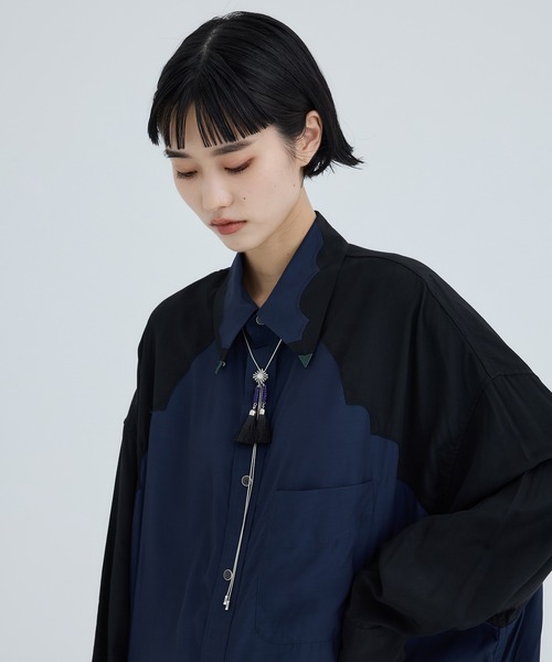TOGA（トーガ）の「【TOGA TOO/トーガトゥ】Beads fringe loop tie/ロングネックレス（ネックレス・レディース・ブラック/ブルー・FREE）」の12枚目の写真