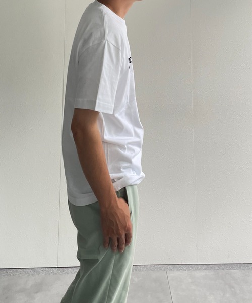 CREARE -LINO-（クレアーレリノ）の「『CREARE-LINO-』フロッキープリント半袖Tシャツ/ロゴT/カットソー＜ユニセックス商品＞（Tシャツ/カットソー・メンズ・ホワイト系その他/ブラック/ホワイト・FREE）」の7枚目の写真