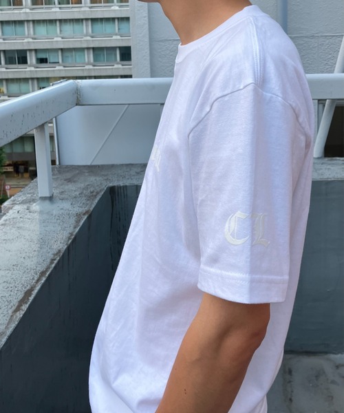 CREARE -LINO-（クレアーレリノ）の「『CREARE-LINO-』フロッキープリント半袖Tシャツ/ロゴT/カットソー＜ユニセックス商品＞（Tシャツ/カットソー・メンズ・ホワイト系その他/ブラック/ホワイト・FREE）」の18枚目の写真