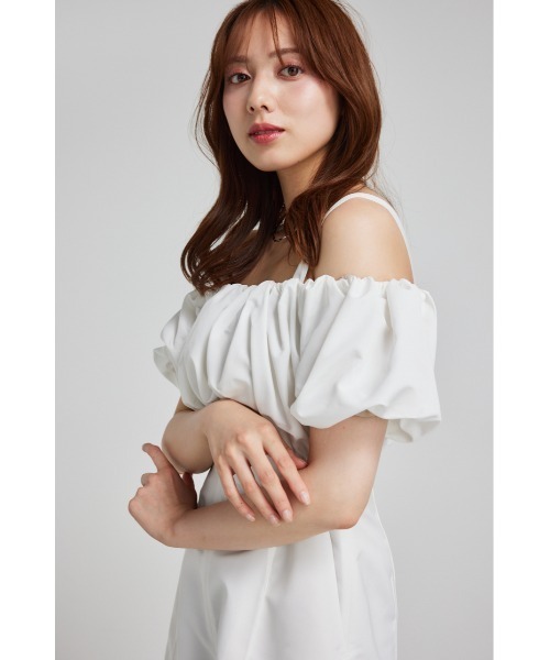 rienda(リエンダ)の「バルーンデザインミニロンパース(サロペット/オーバーオール・レディース・ライトピンク/ブラック/ホワイト・SMALL/MEDIUM)」の10枚目の写真
