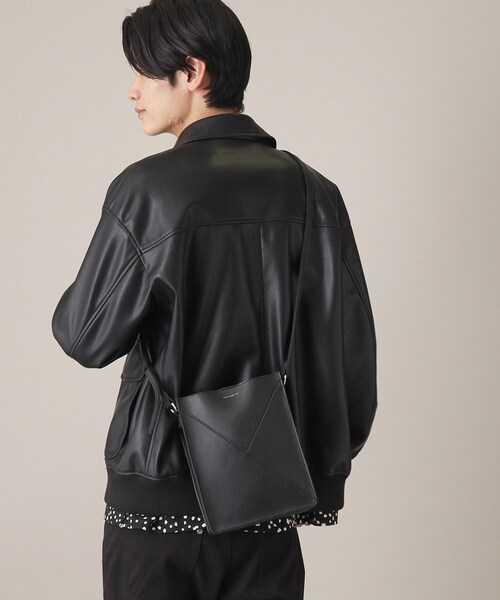 THE SHOP TK （ザ ショップ ティーケー ）の「◆パネルラインBOXショルダーバッグ（ショルダーバッグ・メンズ・ブラック/ブルーグリーン/ブラック系4・00）」の14枚目の写真