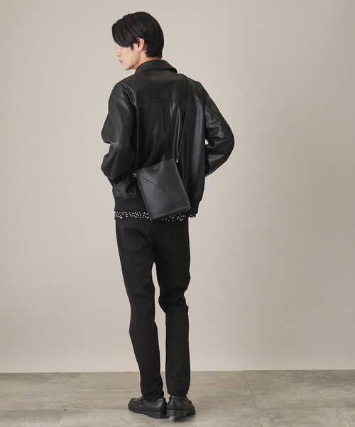 THE SHOP TK （ザ ショップ ティーケー ）の「◆パネルラインBOXショルダーバッグ（ショルダーバッグ・メンズ・ブラック/ブルーグリーン/ブラック系4・00）」の15枚目の写真