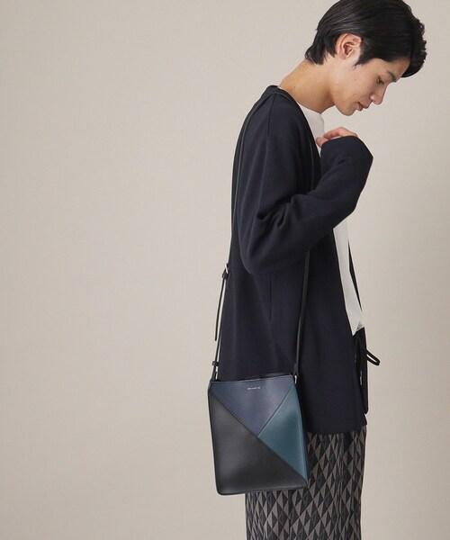 THE SHOP TK （ザ ショップ ティーケー ）の「◆パネルラインBOXショルダーバッグ（ショルダーバッグ・メンズ・ブラック/ブルーグリーン/ブラック系4・00）」の19枚目の写真