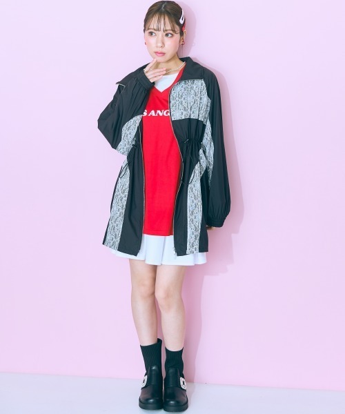 marun（マルン）の「＜大きいサイズ＞ チームユニフォーム風タンクトップ marun（タンクトップ・レディース・レッド・5L/4L/3L/LL/L）」の8枚目の写真