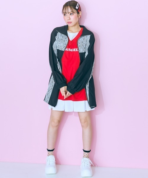 marun（マルン）の「＜大きいサイズ＞ チームユニフォーム風タンクトップ marun（タンクトップ・レディース・レッド・5L/4L/3L/LL/L）」の21枚目の写真