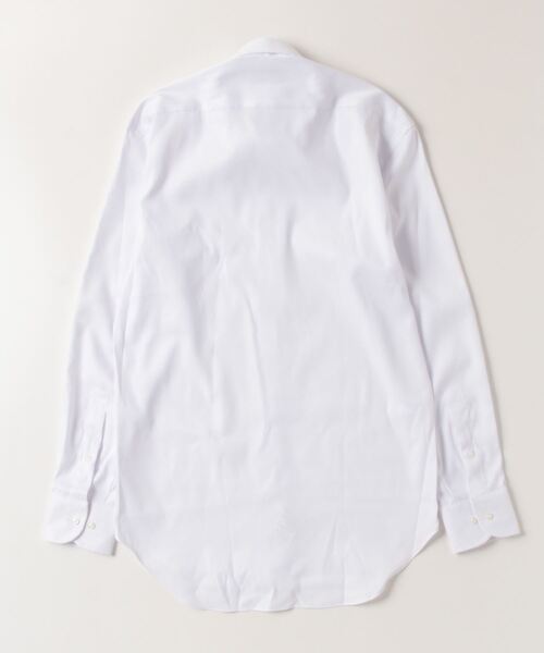 Perfect Suit FActory(パーフェクトスーツファクトリー)の「【形態安定】長袖ワイシャツ カラーシャンブレー【クラシコ】ホワイト(ビジネスシャツ・メンズ・ホワイト・首回り37cm-裄丈80cm/首回り39cm-裄丈82cm/首回り41cm-裄丈84cm/首回り43cm-裄丈86cm)」の5枚目の写真