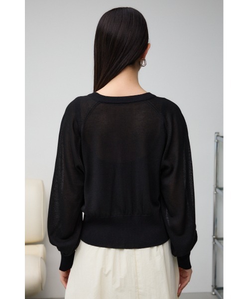 セール】シアーニットカーディガン（カーディガン/ボレロ）｜AZUL BY