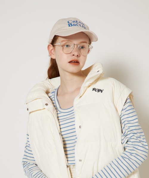 RUBY AND YOU（ルビーアンドユー）の「CREAM BRULEEキャップ（キャップ・レディース・ベージュ系/アイボリー・FREE）」の5枚目の写真