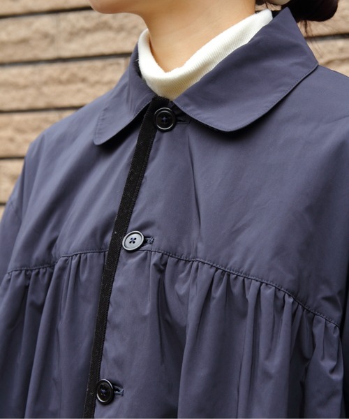 ORCIVAL（オーシバル）の「ORCIVAL/オーシバル　ギャザーコート　GATHERED COAT　OR-A0577 KTM（その他アウター・レディース・ダークネイビー/ベージュ・2）」の12枚目の写真