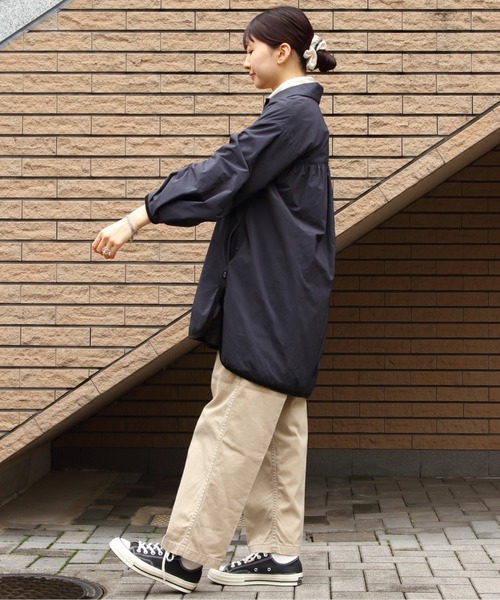 ORCIVAL（オーシバル）の「ORCIVAL/オーシバル　ギャザーコート　GATHERED COAT　OR-A0577 KTM（その他アウター・レディース・ダークネイビー/ベージュ・2）」の10枚目の写真