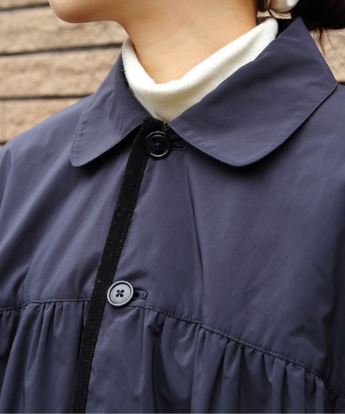 ORCIVAL（オーシバル）の「ORCIVAL/オーシバル　ギャザーコート　GATHERED COAT　OR-A0577 KTM（その他アウター・レディース・ダークネイビー/ベージュ・2）」の13枚目の写真