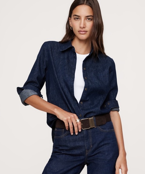 【セール】パーフェクト コットンヘンプシャツ（シャツ/ブラウス）｜BANANA REPUBLIC（バナナリパブリック）シャツ/ブラウス