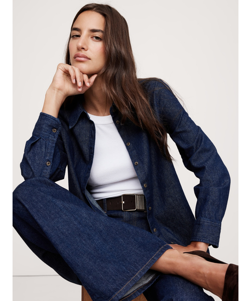 【セール】パーフェクト コットンヘンプシャツ（シャツ/ブラウス）｜BANANA REPUBLIC（バナナリパブリック）